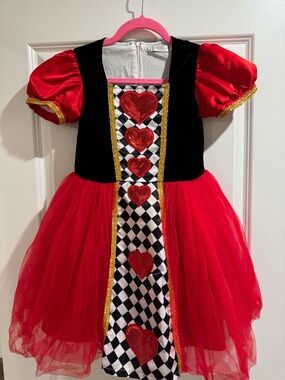 Red Queen of Hearts Kids Dress - Trish Scully size 12